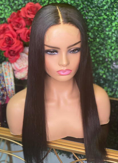 Professional hair styling session in progress